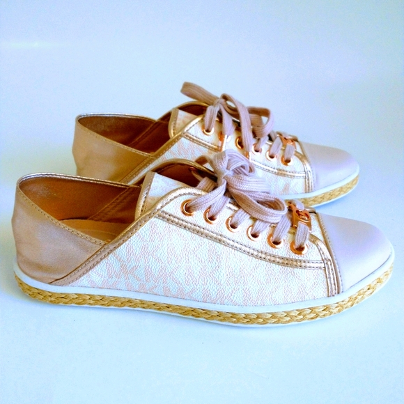 MICHAEL KORS Rose Gold Kristy Slide Sneakers - Picture 5 of 13